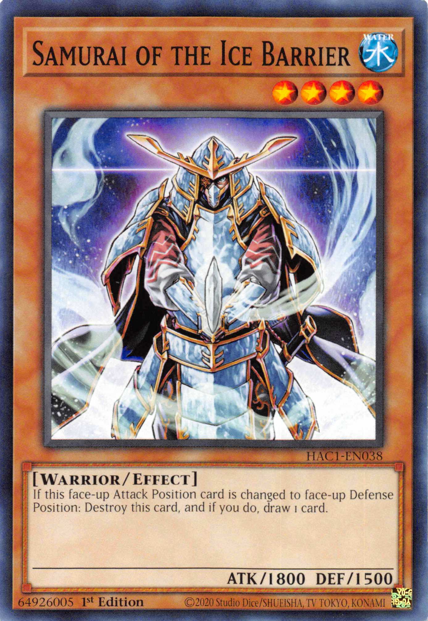 Samurai of the Ice Barrier [HAC1-EN038] Common