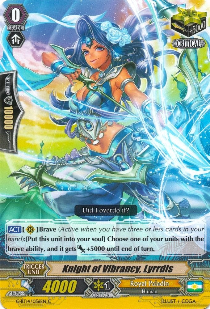 Knight of Vibrancy, Lyrrdis (G-BT14/056EN) [Divine Dragon Apocrypha]