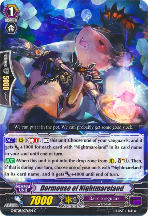 Dormouse of Nightmareland (G-BT08/076EN) [Absolute Judgment]