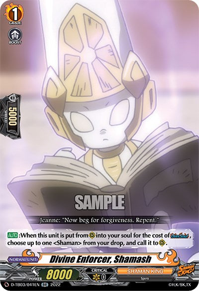 Divine Enforcer, Shamash (D-TB03/041EN) [Shaman King]