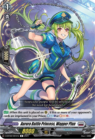 Aurora Battle Princess, Wapper Plun (D-BT02/091EN) [A Brush with the Legends]