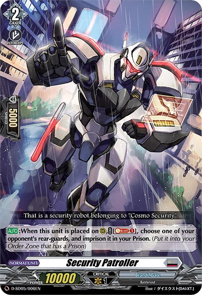 Security Patroller (D-SD05/006EN) [Tomari Seto: Aurora Valkyrie]