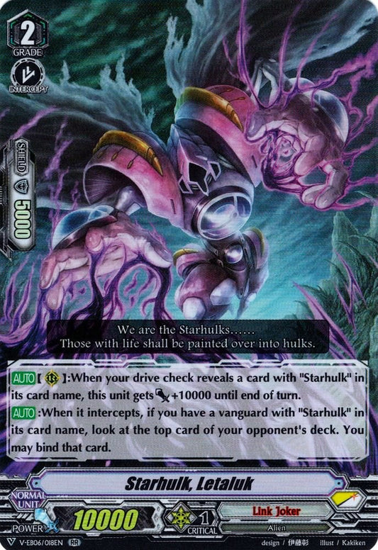 Starhulk, Letaluk (V-EB06/018EN) [Light of Salvation, Logic of Destruction]