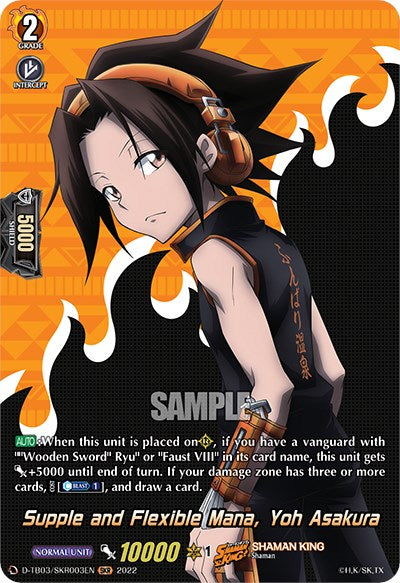 Supple and Flexible Mana, Yoh Asakura (D-TB03/SKR003EN) [Shaman King]