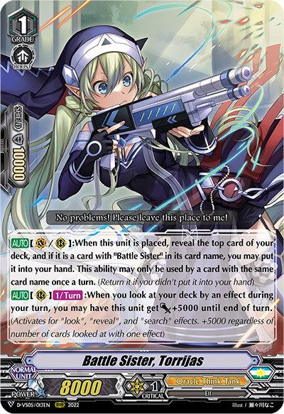 Battle Sister, Torrijas (D-VS05/013EN) [V Clan Collection Vol.5]