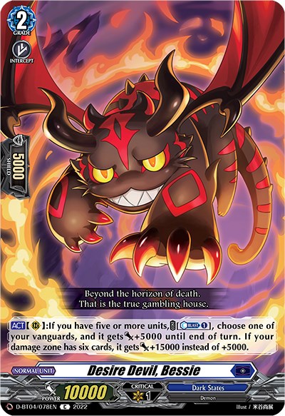 Desire Devil, Bessie (D-BT04/078EN) [Awakening of Chakrabarthi]