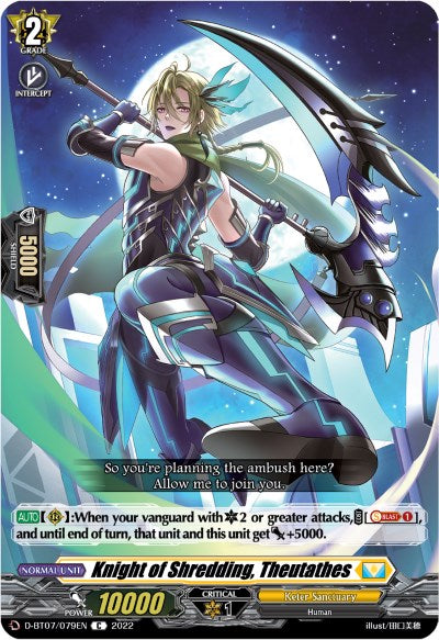 Knight of Shredding, Theutathes (D-BT07/079EN) [Raging Flames Against Emerald Storm]