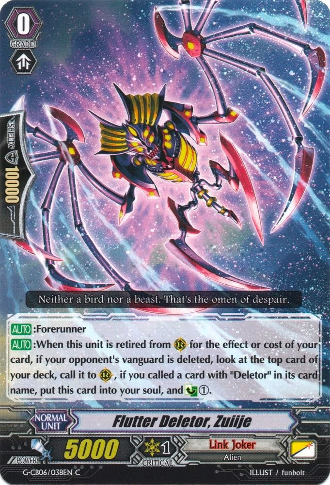 Flutter Deletor, Zuiije (G-CB06/038EN) [Rondeau of Chaos and Salvation]