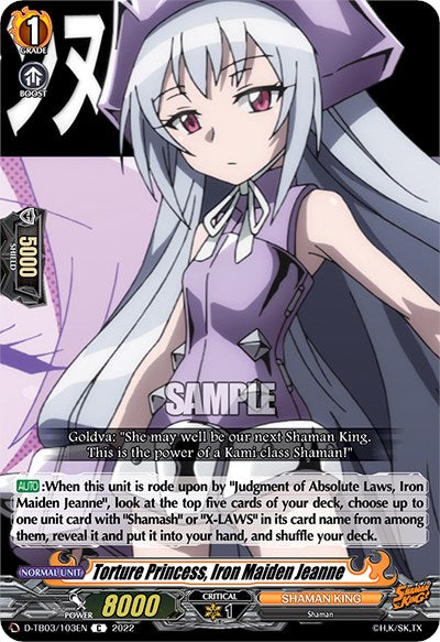 Torture Princess, Iron Maiden Jeanne (D-TB03/103EN) [Shaman King]