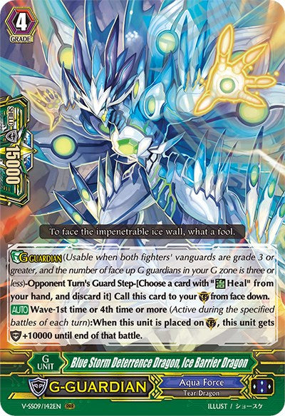 Blue Storm Deterrence Dragon, Ice Barrier Dragon (V-SS09/142EN) [Revival Selection]