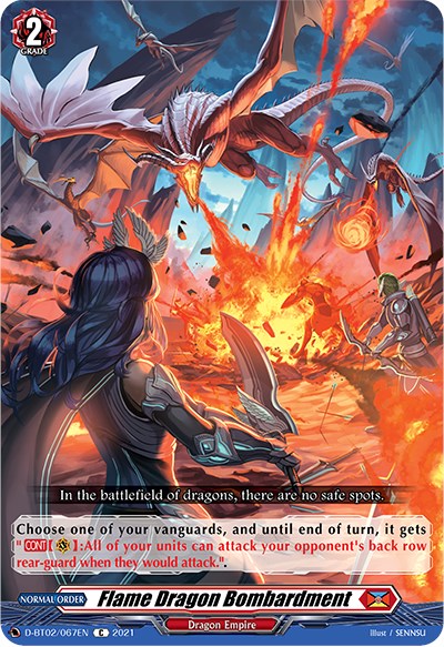 Flame Dragon Bombardment (D-BT02/067EN) [A Brush with the Legends]
