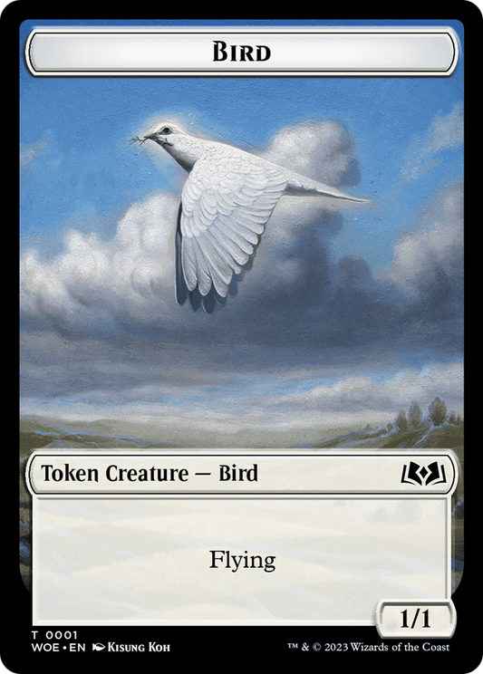 Bird // Food (0011) Double-Sided Token [Wilds of Eldraine Tokens]