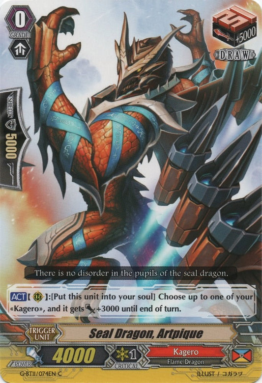 Seal Dragon, Artpique (G-BT11/074EN) [Demonic Advent]