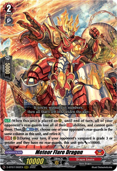 Meteor Flare Dragon (D-BT07/002EN) [Raging Flames Against Emerald Storm]