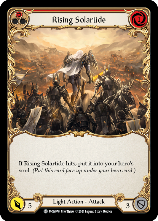 Rising Solartide (Red) [MON078] (Monarch)  1st Edition Normal