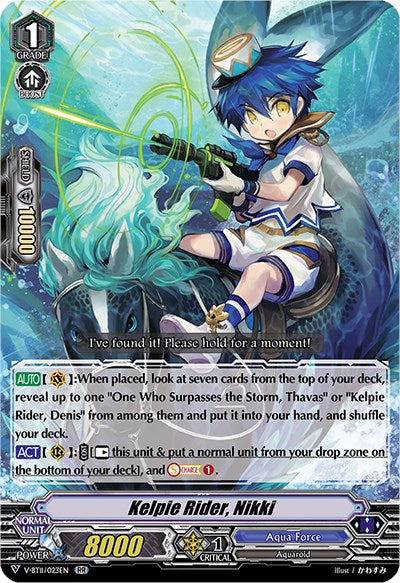Kelpie Rider, Nikki (V-BT11/023EN) [Storm of the Blue Cavalry]