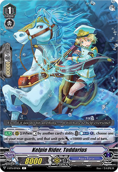 Kelpie Rider, Toddarius (V-BT11/074EN) [Storm of the Blue Cavalry]