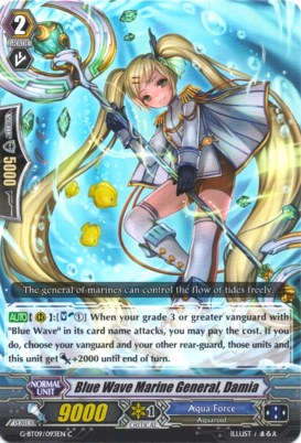 Blue Wave Marine General, Damia (G-BT09/093EN) [Divine Dragon Caper]