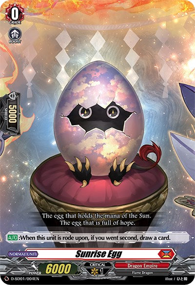 Sunrise Egg (D-SD01/004EN) [Yu-yu Kondo: Holy Dragon]