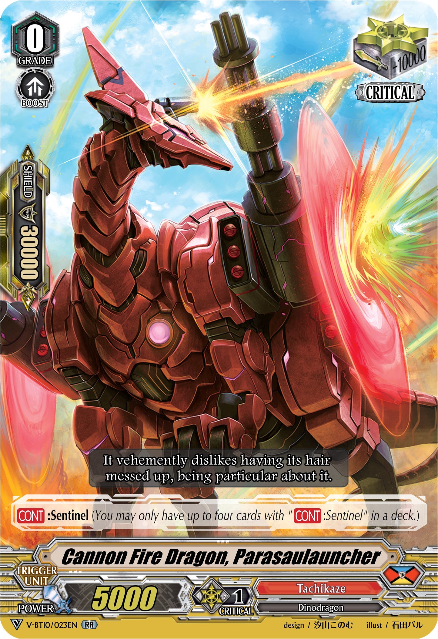 Cannon Fire Dragon, Parasaulauncher (V-BT10/023EN) [Phantom Dragon Aeon]