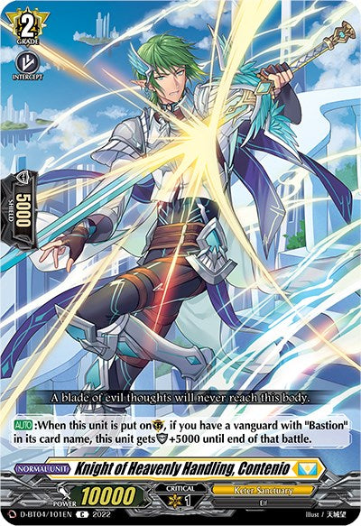 Knight of Heavenly Handling, Contenio (D-BT04/101EN) [Awakening of Chakrabarthi]