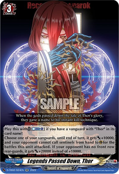 Legends Passed Down, Thor (D-TB02/024EN) [Record of Ragnarok]