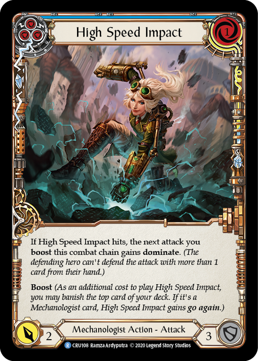 High Speed Impact (Blue) [CRU108] (Crucible of War)  1st Edition Normal