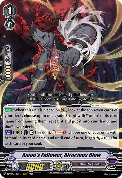 Amon's Follower, Atrocious Blow (D-VS06/051EN) [V Clan Collection Vol.6]