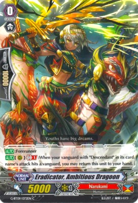 Eradicator, Ambitious Dragoon (G-BT09/072EN) [Divine Dragon Caper]