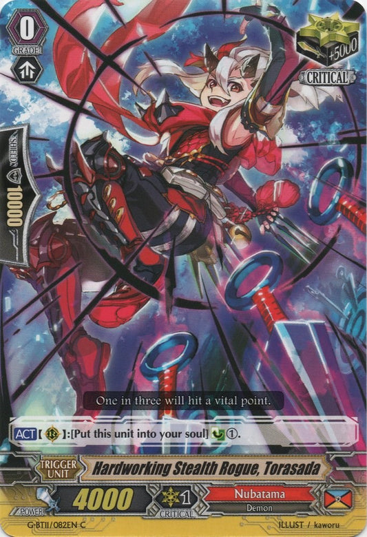 Hardworking Stealth Rogue, Torasada (G-BT11/082EN) [Demonic Advent]