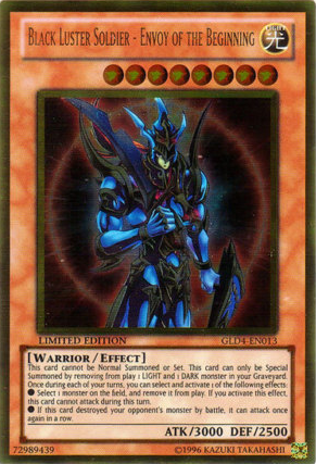 Black Luster Soldier - Envoy of the Beginning [GLD4-EN013] Gold Rare